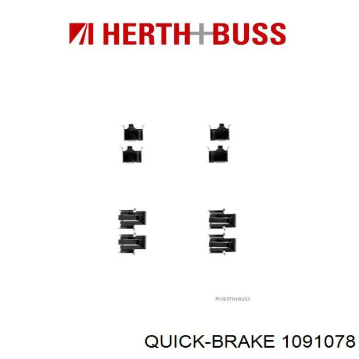 Купить 1091078 Quick Brake Комплект пружинок крепления дисковых колодок передних
