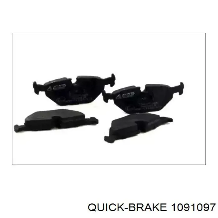 1091097 Quick Brake Комплект пружинок крепления дисковых колодок, задних