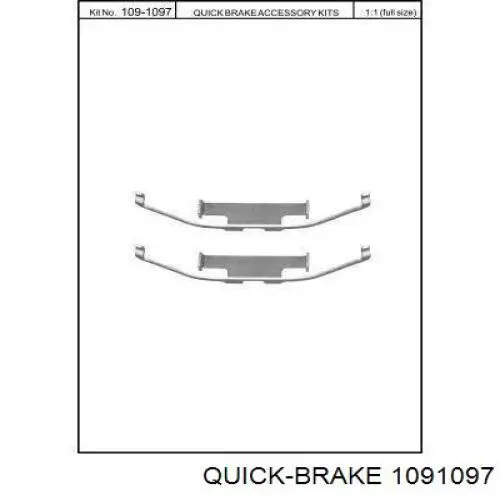 Купить 1091097 Quick Brake Комплект пружинок крепления дисковых колодок задних