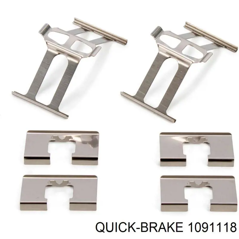 1091118 Quick Brake kit de molas de fixação de sapatas de disco traseiras