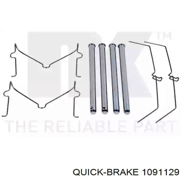 Ремкомплект тормозных колодок Quick Brake 1091129