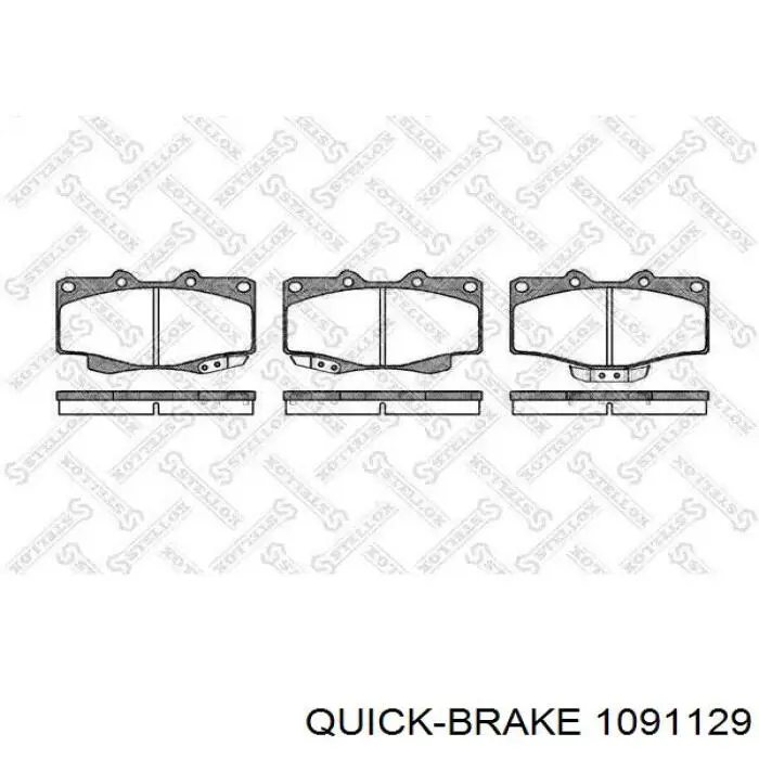 1091129 Quick Brake Ремкомплект торм. колодок