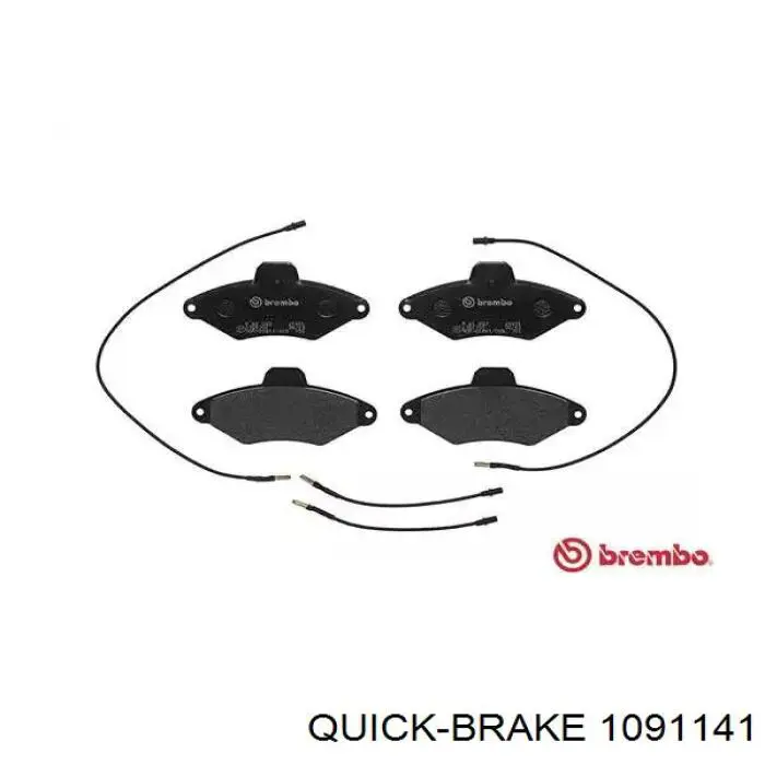 Ремкомплект тормозных колодок 1091141 Quick Brake