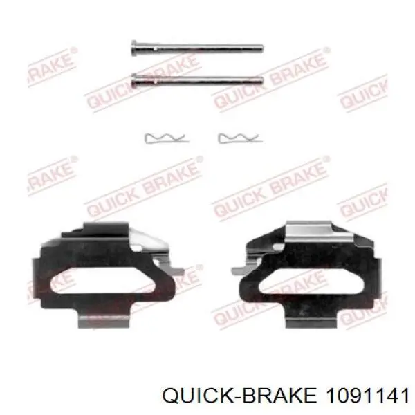 109-1141 Quick Brake ремкомплект тормозных колодок