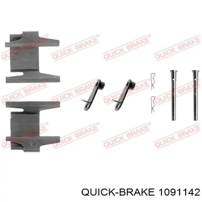 Ремкомплект тормозных колодок 1091142 Quick Brake