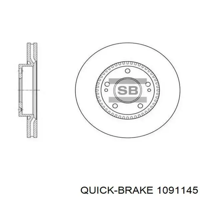 Комплект пружинок крепления передних дисковых колодок Quick Brake 1091145