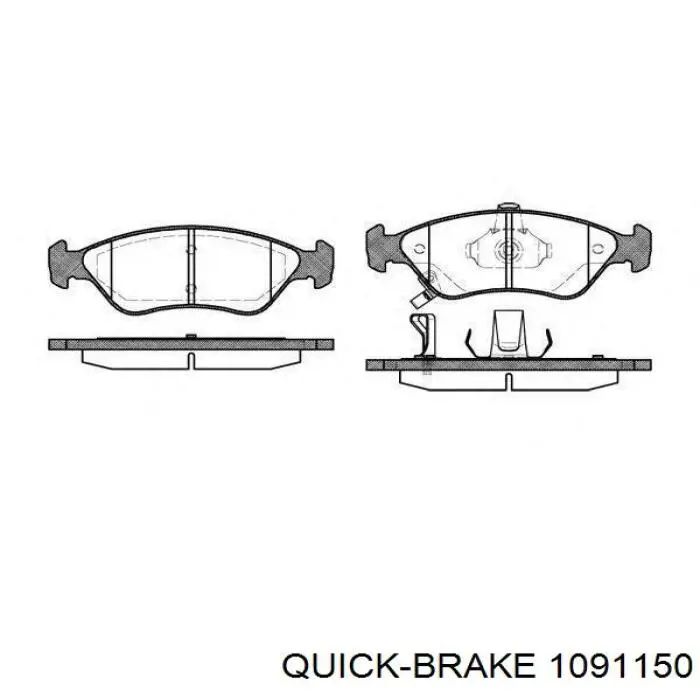 Купить 1091150 Quick Brake Пружинная защелка суппорта