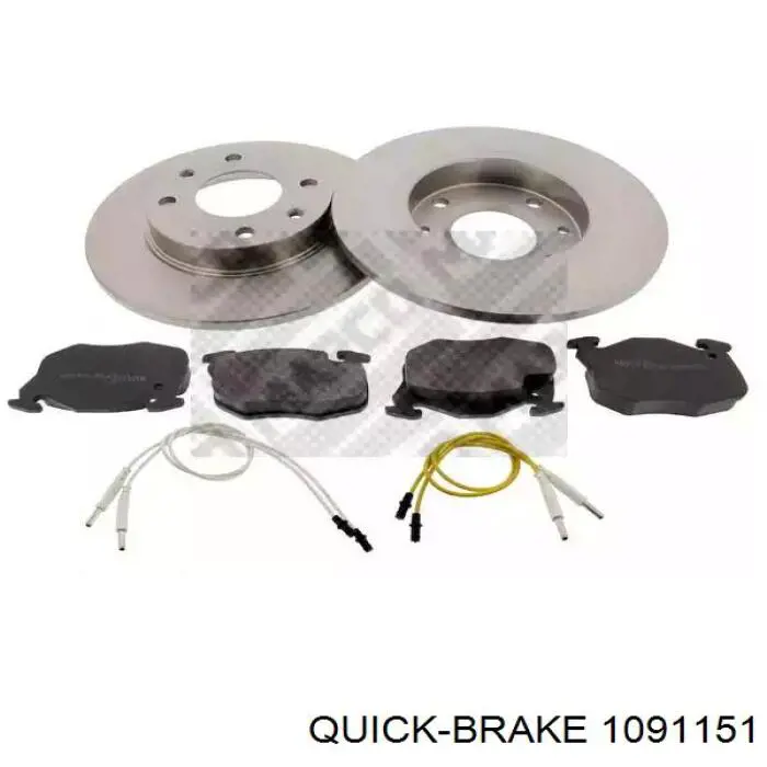 Ремкомплект тормозных колодок Quick Brake 1091151