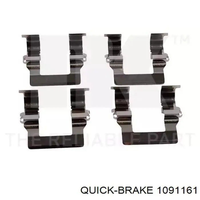 Комплект пружинок крепления дисковых колодок, передних Quick Brake 1091161 цена, от 3.21 USD