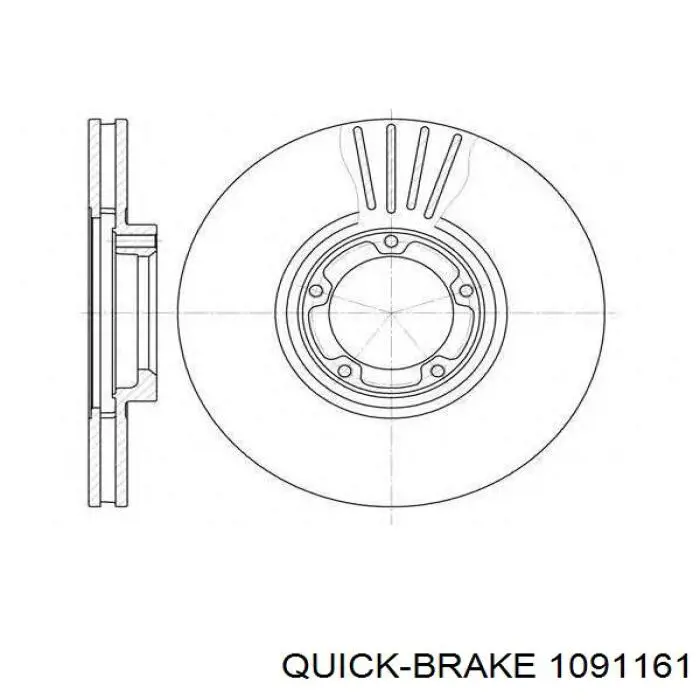 Комплект пружинок крепления дисковых колодок передних 1091161 Quick Brake