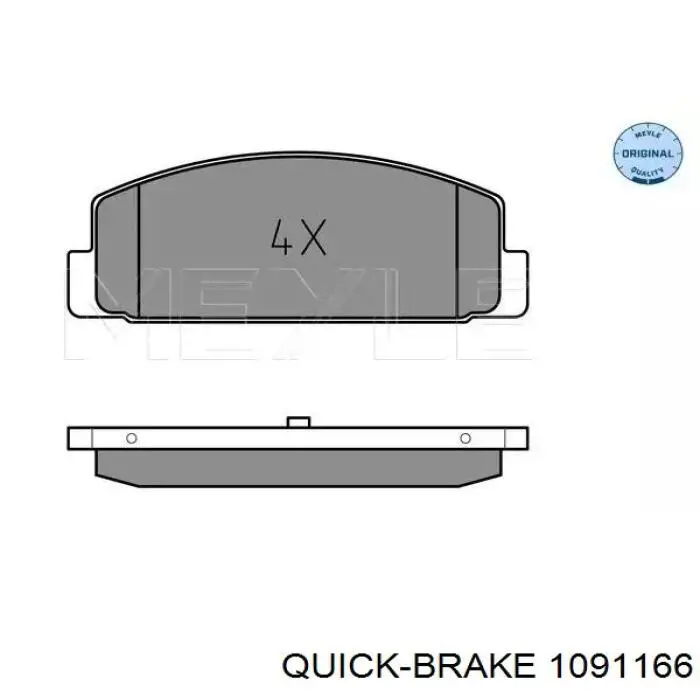 Купить 1091166 Quick Brake Ремкомплект тормозных колодок