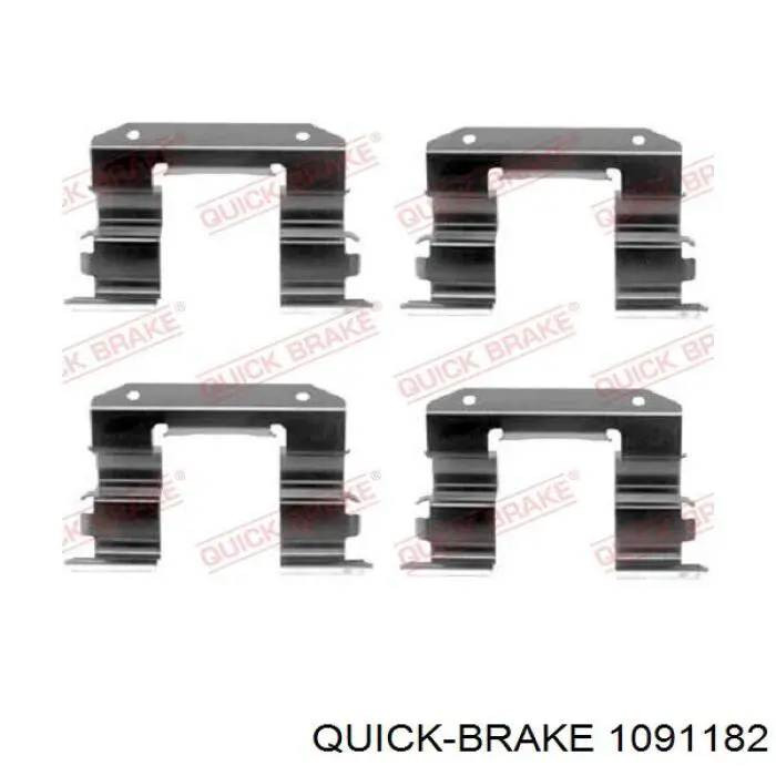 1091182 Quick Brake Комплект пружинок крепления дисковых передних колодок