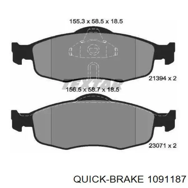 Купить 1091187 Quick Brake Пружинная защелка суппорта