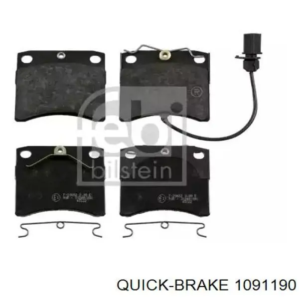 Ремкомплект тормозных колодок 1091190 Quick Brake
