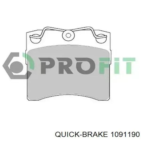 Ремкомплект тормозных колодок Quick Brake 1091190