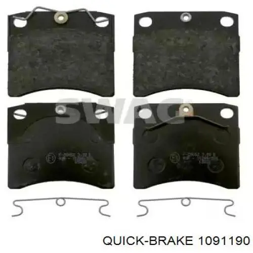Купить 1091190 Quick Brake Ремкомплект тормозных колодок