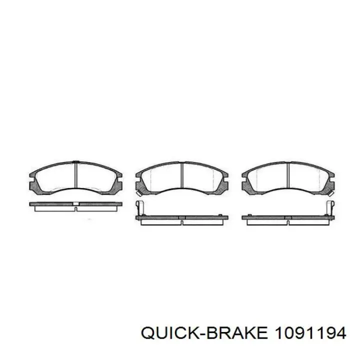 Комплект пружинок крепления дисковых колодок, передних Quick Brake 1091194 цена, от 5.97 USD