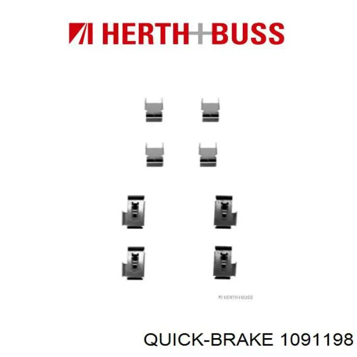 109-1198 Quick Brake ремкомплект тормозных колодок