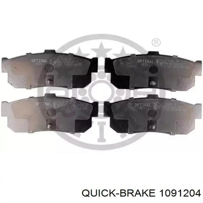 Ремкомплект тормозных колодок Quick Brake 1091204