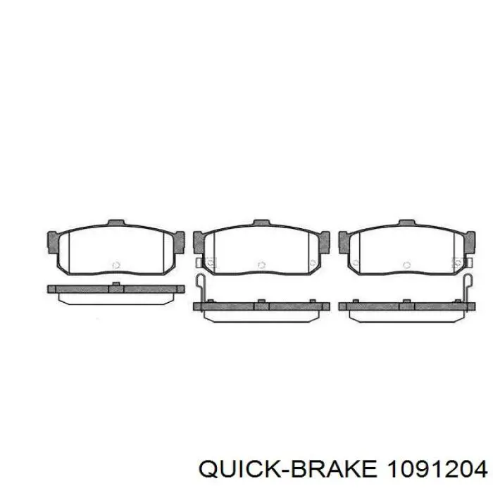 1091204 Quick Brake Ремкомплект торм. колодок