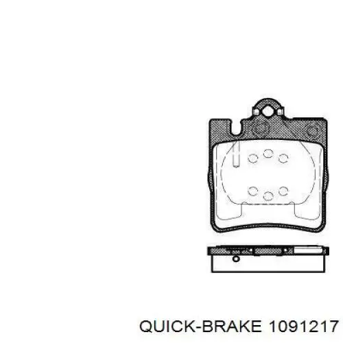1091217 Quick Brake Ремкомплект торм. колодок