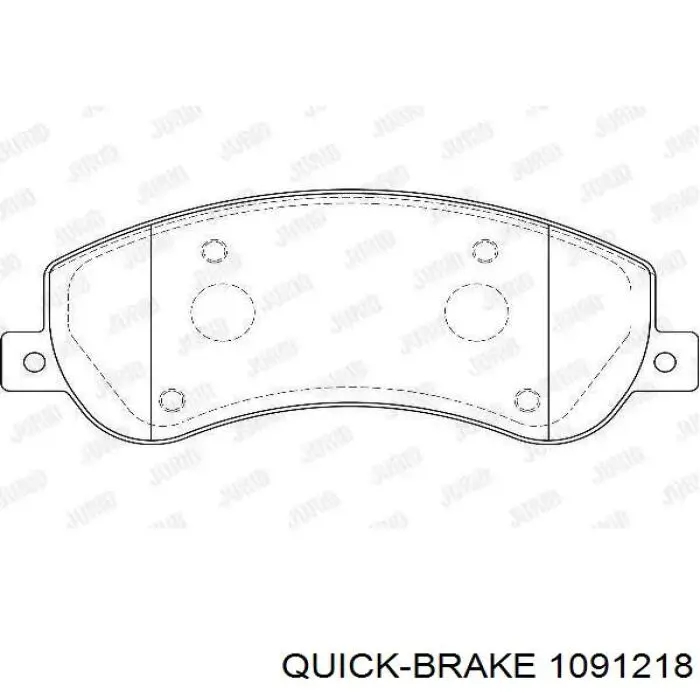 Комплект пружинок крепления дисковых колодок, передних Quick Brake 1091218 цена, от 4.01 USD