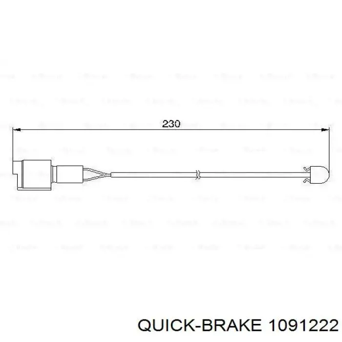 Комплект пружинок крепления дисковых колодок передних 1091222 Quick Brake