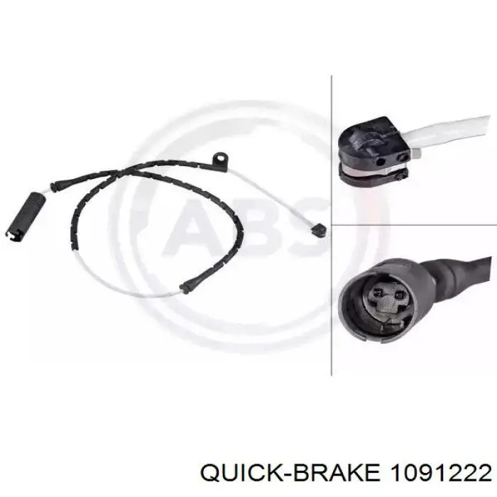 Комплект пружинок крепления передних дисковых колодок Quick Brake 1091222