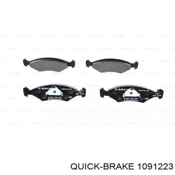Купить 1091223 Quick Brake Комплект пружинок крепления дисковых колодок передних