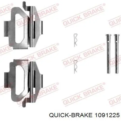 Ремкомплект тормозных колодок 1091225 Quick Brake