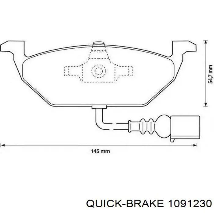 Комплект пружинок крепления дисковых колодок, передних Quick Brake 1091230 цена, от 5.43 USD