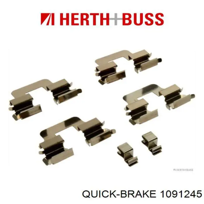 Комплект пружинок крепления задних дисковых колодок Quick Brake 1091245