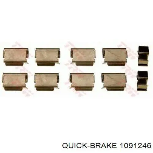 Купить 1091246 Quick Brake Комплект пружинок крепления дисковых колодок передних