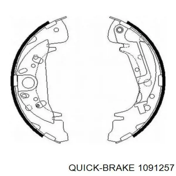 Купить 1091257 Quick Brake Комплект пружинок крепления дисковых колодок передних