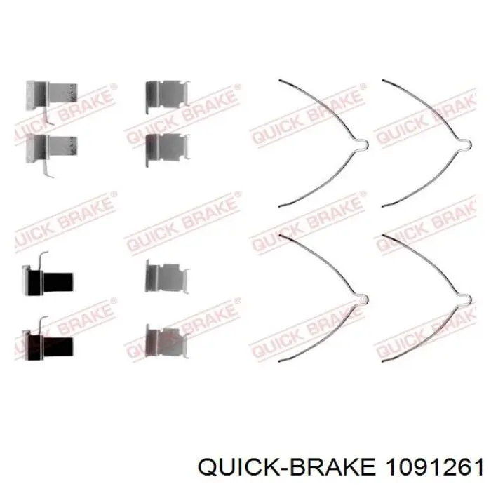 1091261 Quick Brake kit de reparação das sapatas do freio