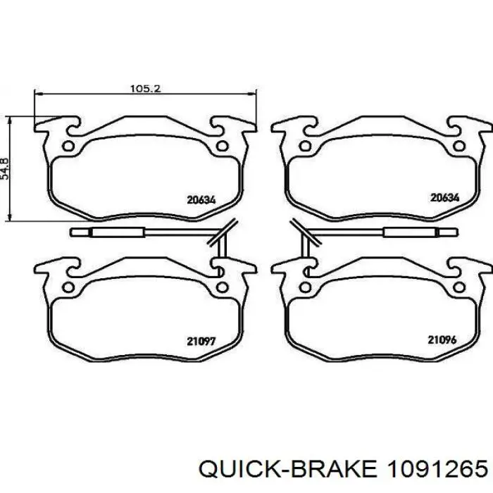 1091265 Quick Brake Пружинная защелка суппорта