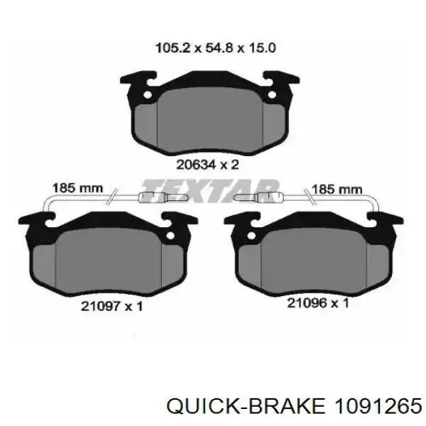 Купить 1091265 Quick Brake Пружинная защелка суппорта