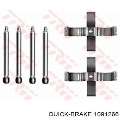 109-1266 Quick Brake ремкомплект тормозных колодок