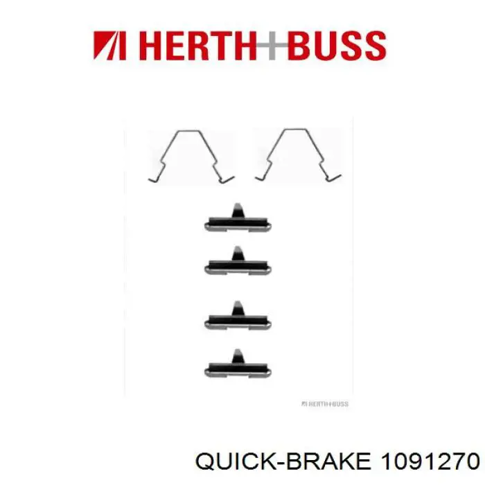 Ремкомплект тормозных колодок 1091270 Quick Brake
