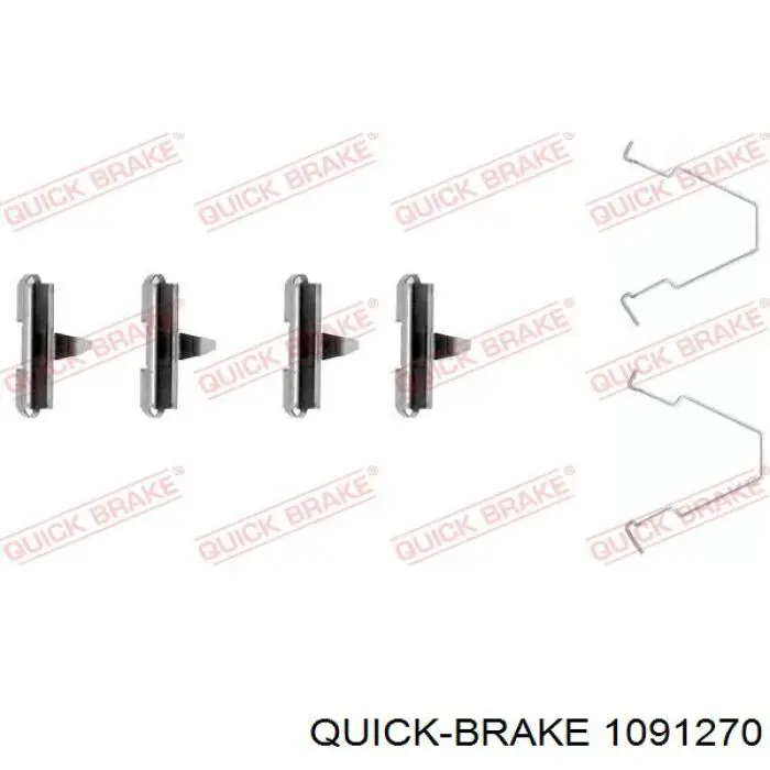 109-1270 Quick Brake sapatas do freio traseiras de disco