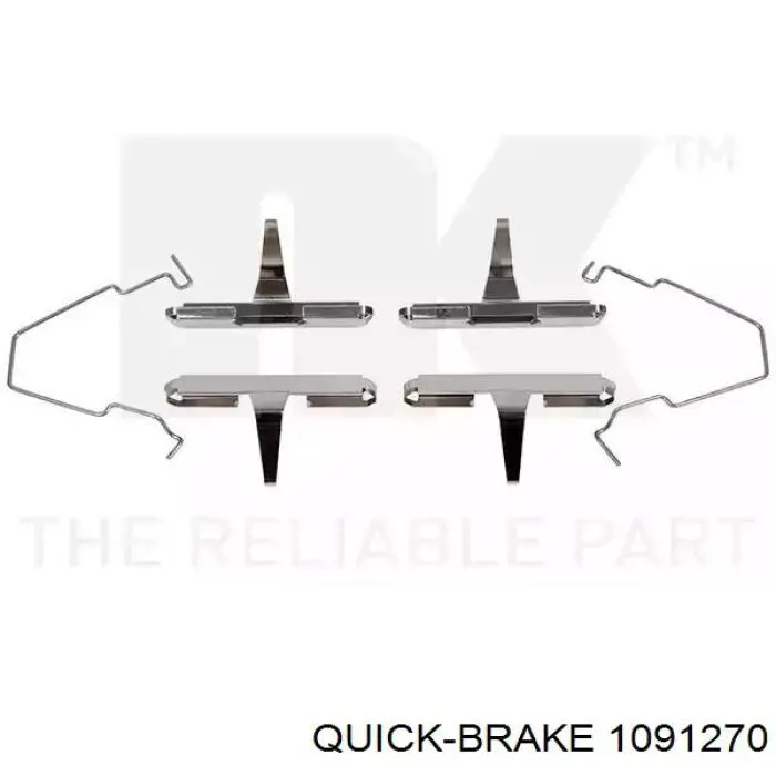 Ремкомплект тормозных колодок Quick Brake 1091270 цена, от 4.00 USD