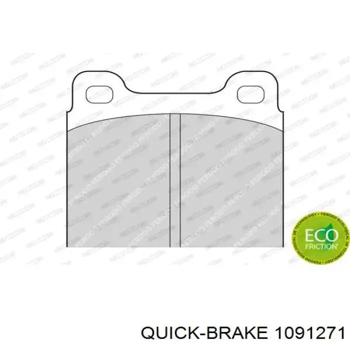 Ремкомплект тормозных колодок 1091271 Quick Brake