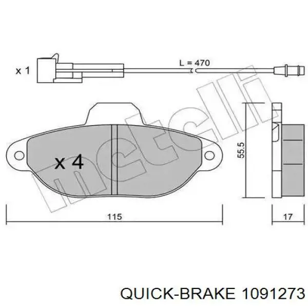 Купить 1091273 Quick Brake 