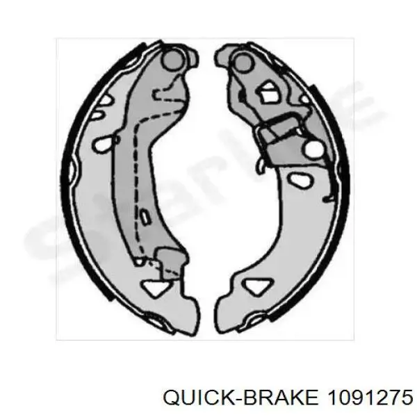 Ремкомплект тормозных колодок Quick Brake 1091275 цена, от 6.26 USD