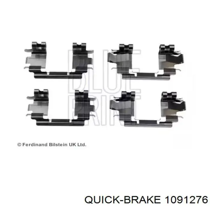 1091276 Quick Brake Комплект пружинок крепления дисковых передних колодок