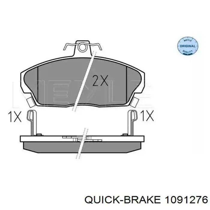 Купить 1091276 Quick Brake Комплект пружинок крепления дисковых колодок передних