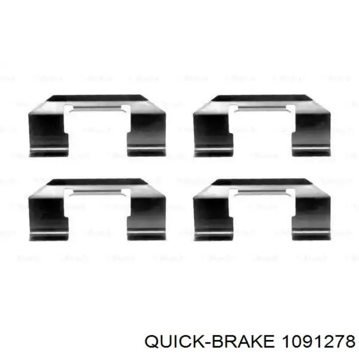 Комплект пружинок крепления передних дисковых колодок Quick Brake 1091278
