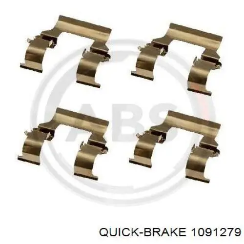 Conjunto De Muelles Almohadilla Discos Traseros 1091279 Quick Brake