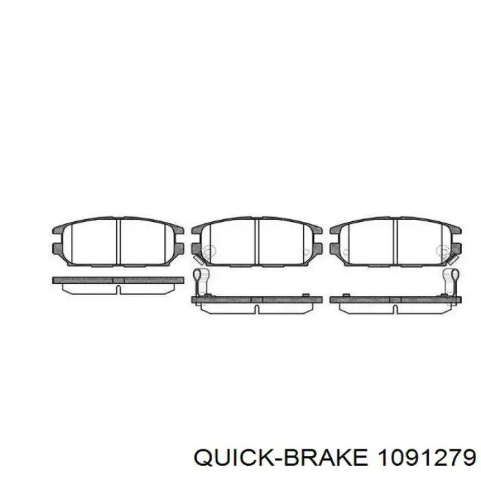 Купить 1091279 Quick Brake Комплект пружинок крепления дисковых колодок задних