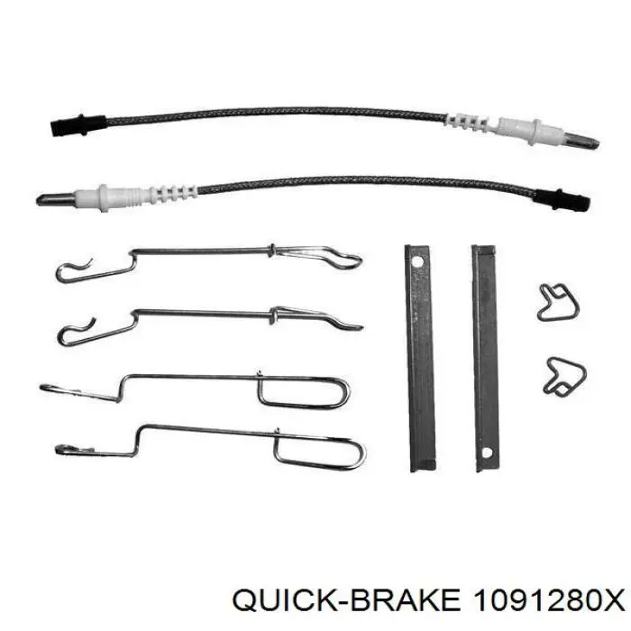 Juego de reparación, pastillas de frenos 1091280X Quick Brake